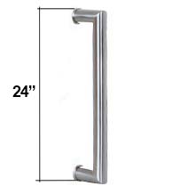 24 Inch Contemporary Stainless Steel Door Handle, AHI SIG409-610-630